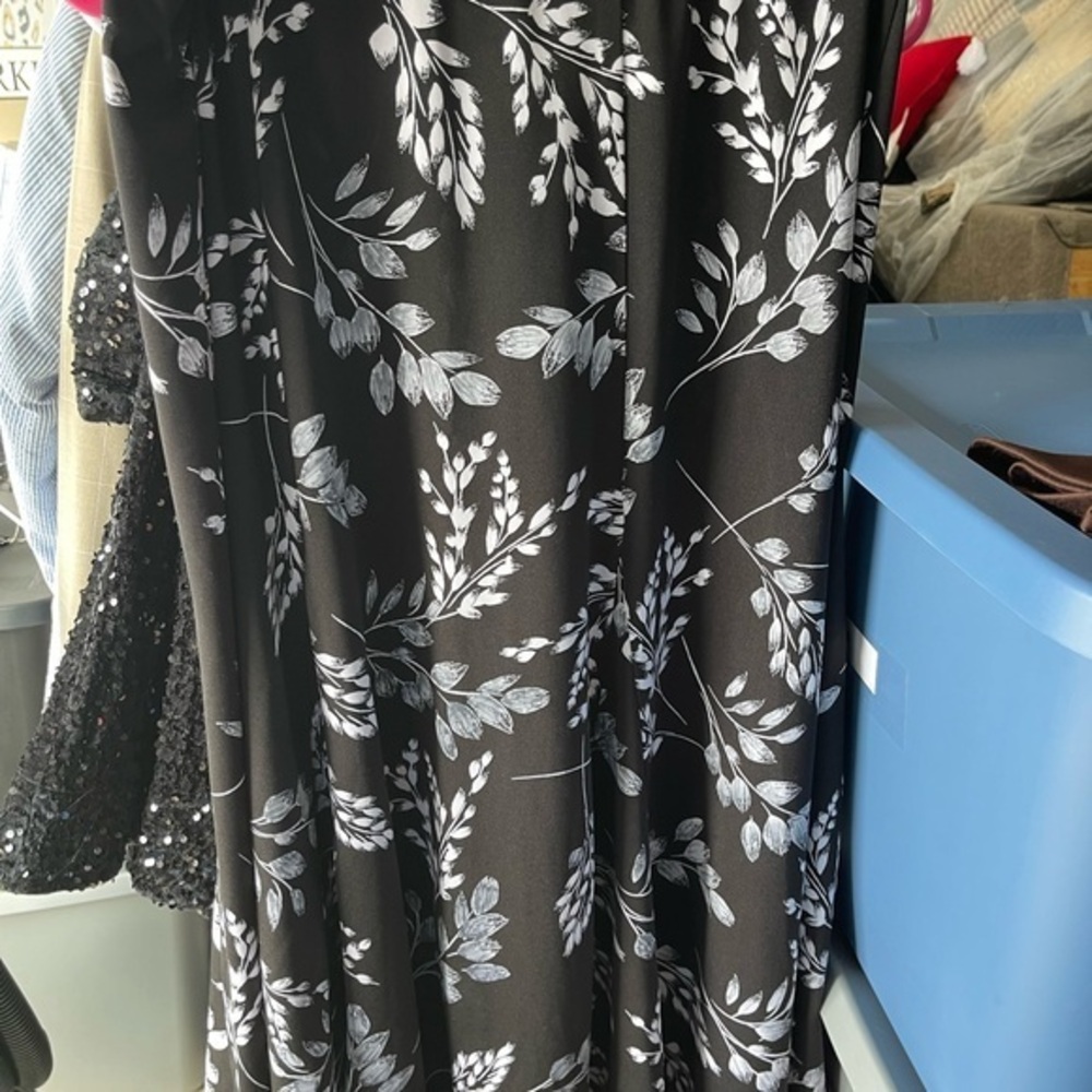 Blair Black and White Floral Dress